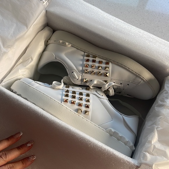 Valentino Garavani Shoes - Gorgeous Valentino Spiked Sneakers!